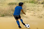 Fussball an der Grenzlinie